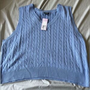 Cropped Summer Sweater Vest